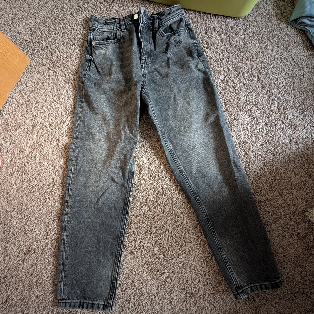 Zara women's Gray Straight Jeans